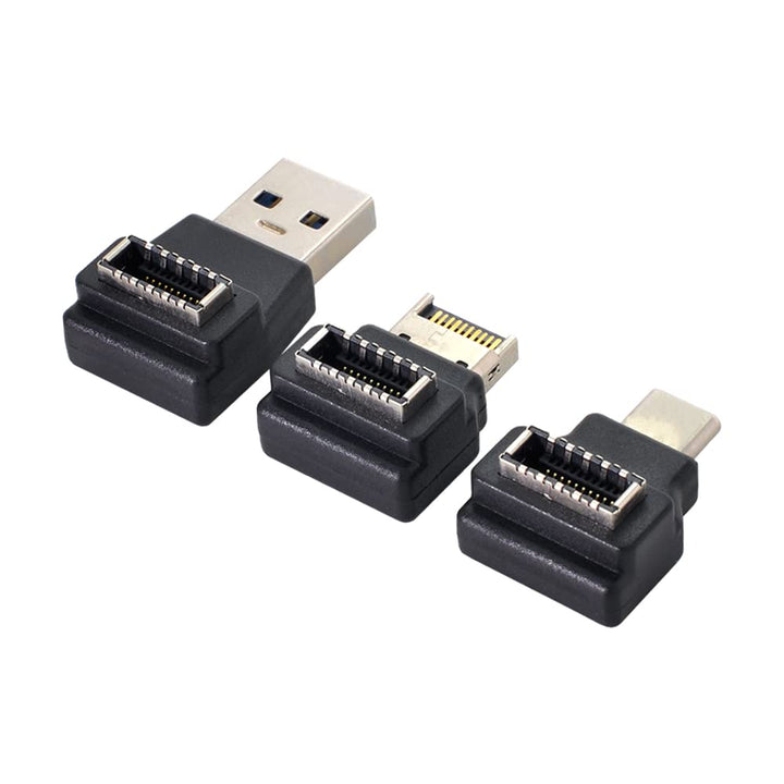NFHK 3 x USB 3.1-Front-Panel-Header Buchse Typ E auf Stecker Typ A & Typ-C USB-C Motherboard Verläng