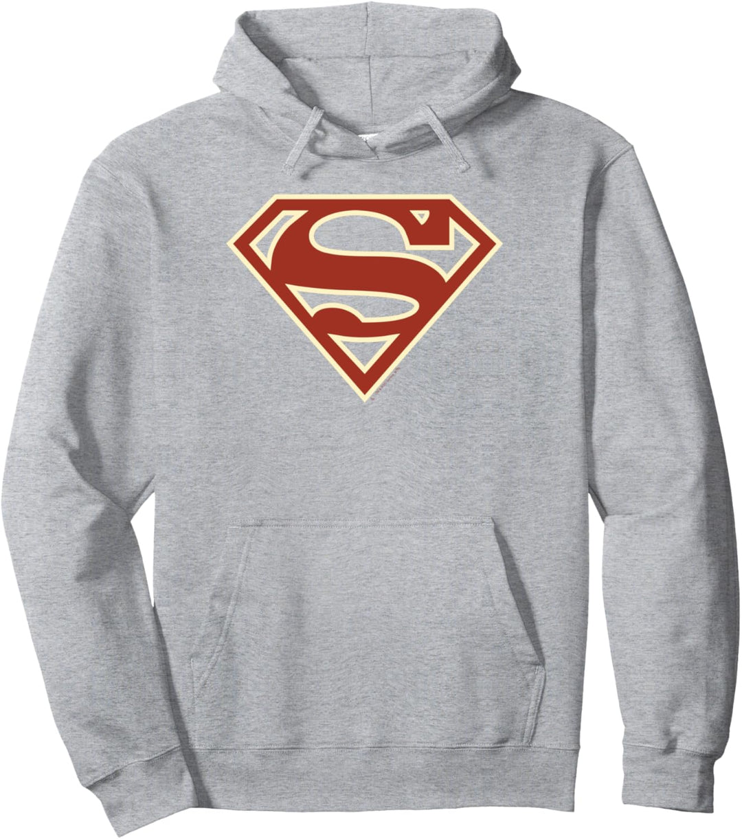 Superman Crimson &amp; Cream Shield Pullover Hoodie