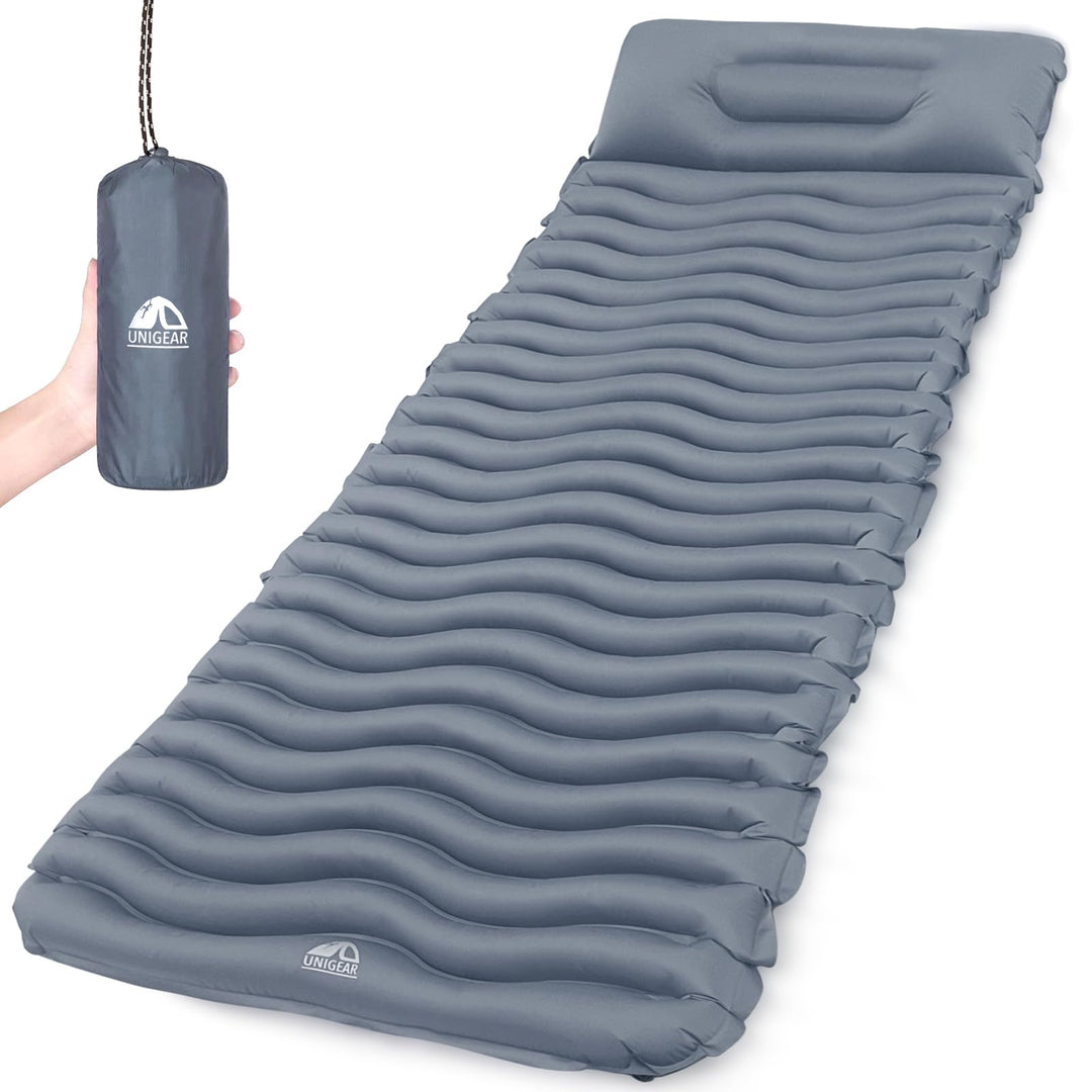 Unigear Camping Isomatte Kleines Packmass, Aufblasbare Luftmatratze Camping, Schlafmatte für Outdoor