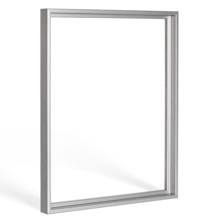 Bildershop-24 Schattenfugenrahmen Lemgo für Keilrahmenbilder und Leinwände 24x30cm Silber Alu geschl