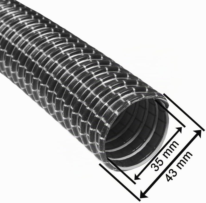 PRIMEBAG Gewebeschlauch-Set passend für alle Zyklon Abscheider 50mm Anschluss und Nass-/Trockensauge