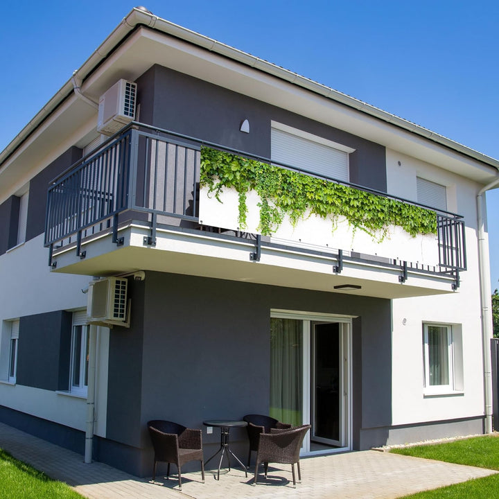 MuchoWow© Balkon Sichtschutz Einseitig Gross Terrassen Gartenzaun | 75x300 cm - Balkonfächer ohne bo