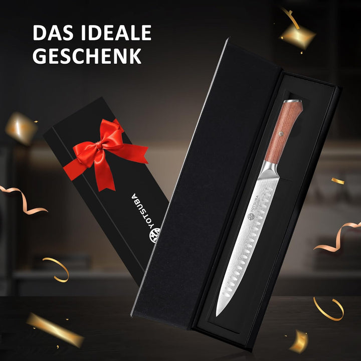 YOTSUBA Fleischmesser Kochmesser, 26cm scharf Tranchiermesser, Metzgermesser profi Messer Küchenmess