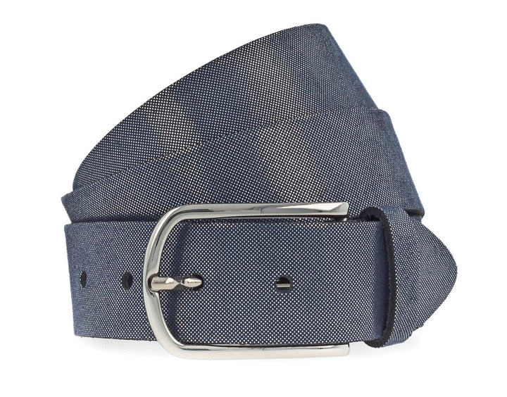 Vanzetti Glitter Radiance 35mm Metallic Belt W90 Marine/Silver Metalic