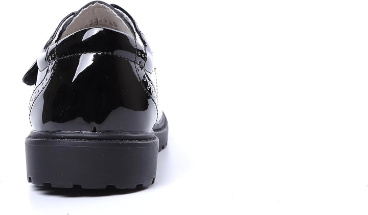 PPXID Jungen Schnürhalbschuhe wasserdichte Lackschuhe Schule Oxfords Uniform Hochzeit Anzugschuhe 34