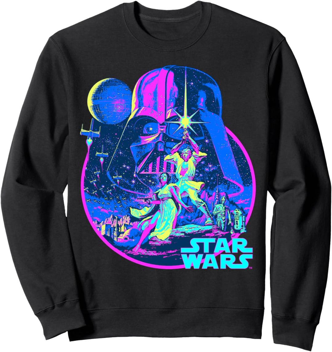 Star Wars Classic Movie Bright Fill Poster Sweatshirt