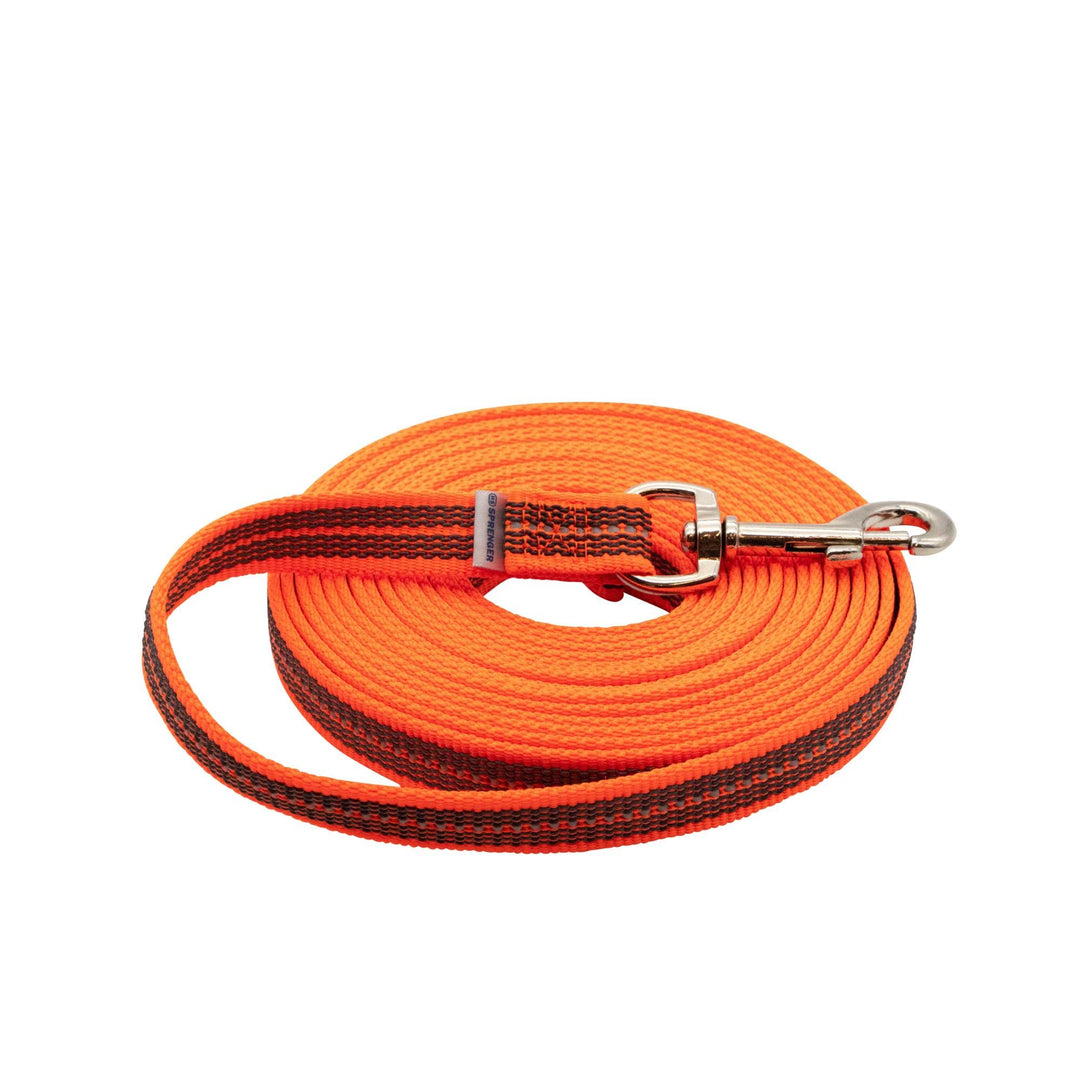 Gummierte Suchleine ohne Handschlaufe - neon orange, 10 m 10 m neon orange, 10 m neon orange