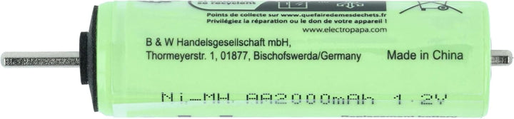 vhbw 2X Akku kompatibel mit Panasonic ES-718, ES-719, ES-7102, ES-7103, ES7102, ES7109, ES-7109 Rasi