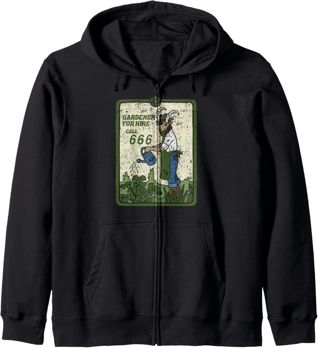 Baphomet Gärtner Satan Antichrist Halloween Kapuzenjacke