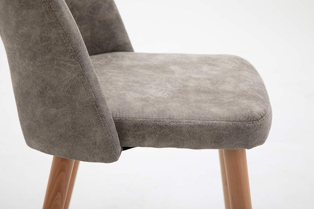 La Chaise Spola Stuhl, Stoff, Nerz, 75 cm (Höhe) x 49 cm (Breite) 48 cm (Tiefe)