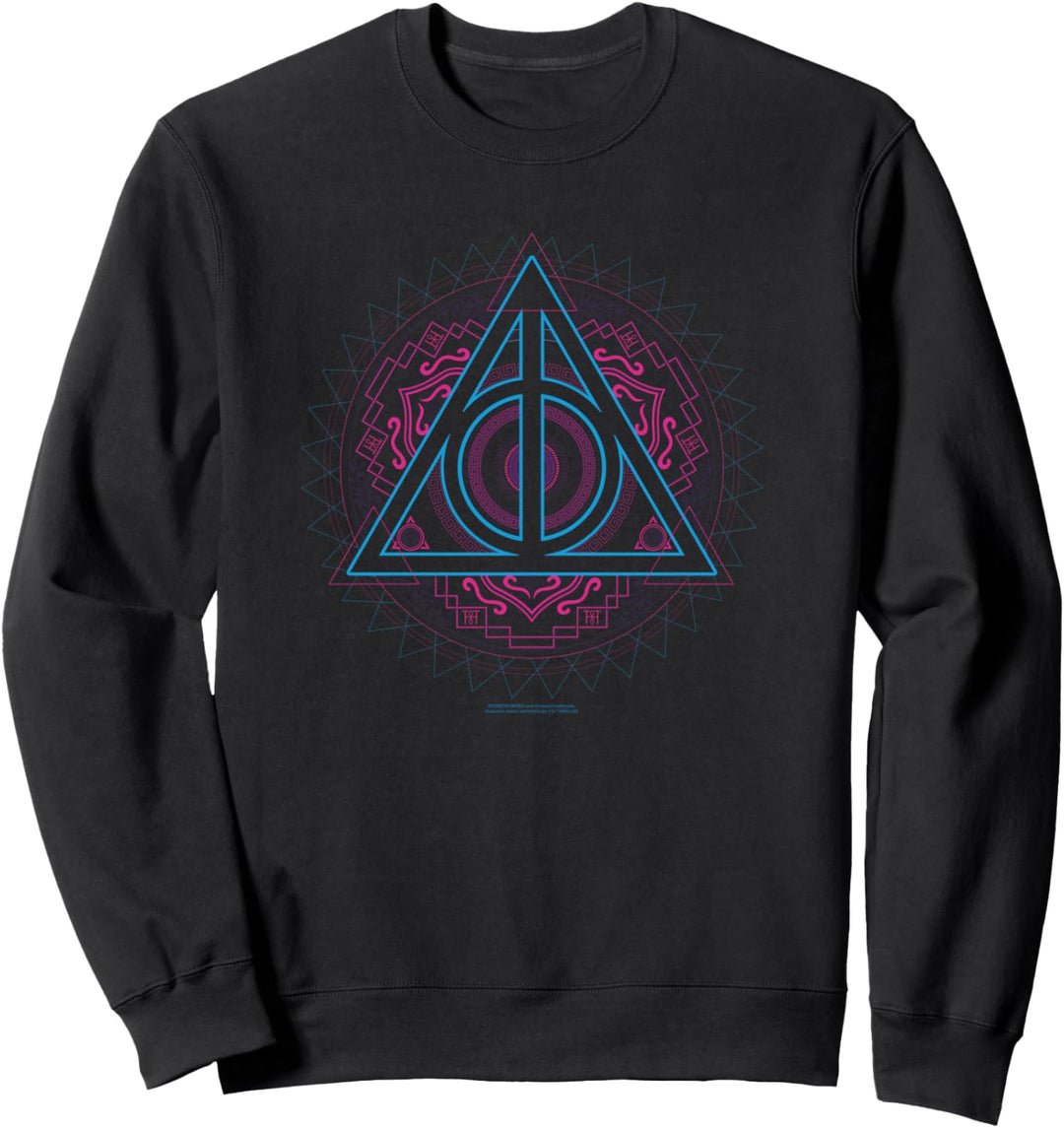 Harry Potter Neon Deathly Hallows Sweatshirt
