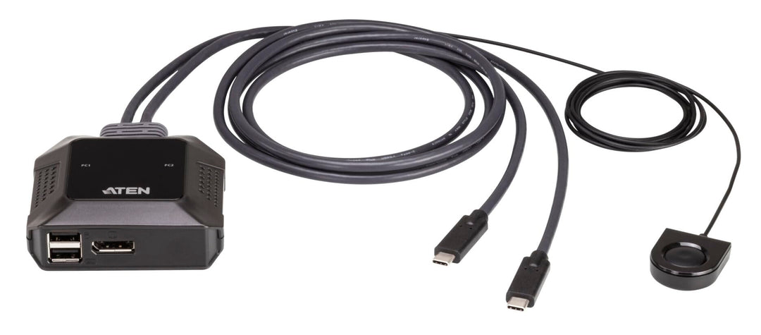 ATEN US3312 2-Port USB-C 4K DisplayPort KVM Switch
