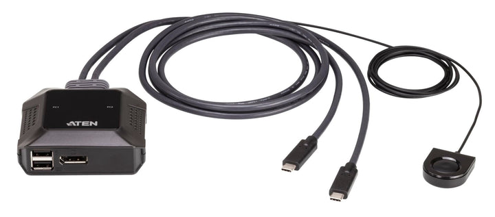 ATEN US3312 2-Port USB-C 4K DisplayPort KVM Switch