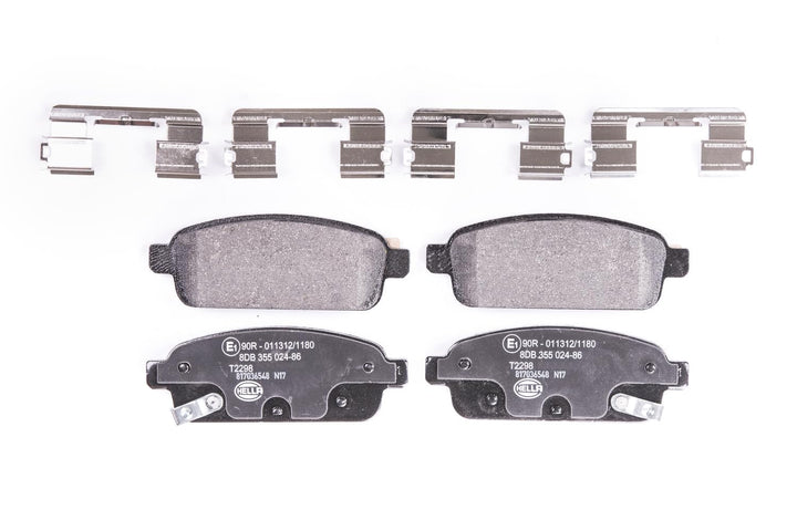 HELLA PAGID 8DB 355 024-861 Bremsbelagsatz - T2298 - Dicke/Stärke: 16.2mm - Bremssystem: TRW - mit a