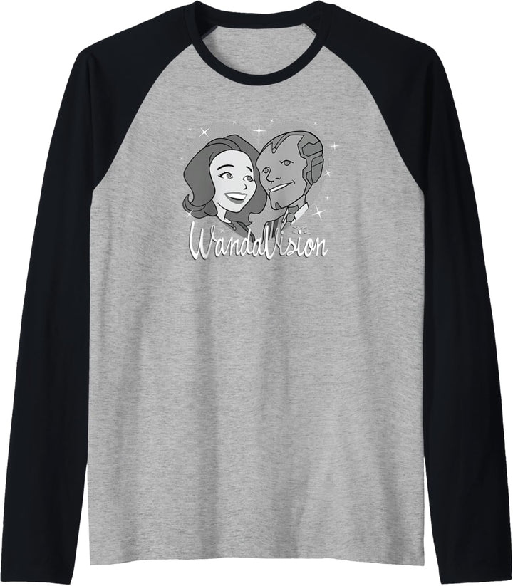 Marvel WandaVision Heart Retro 60s Raglan