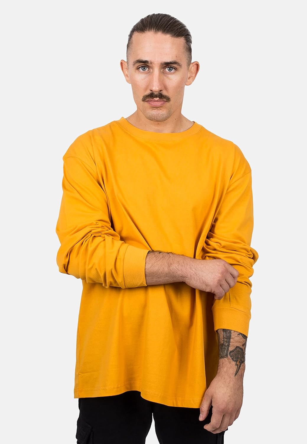 Blackskies Oversize Basic Longsleeve T-Shirt | Streetwear Luxus Langarm Tee Herren Damen Sweater Swe