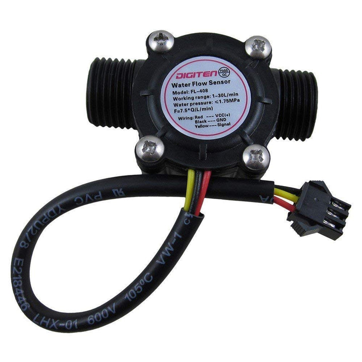 Wasserdurchflussmesser, LCD-Display, Controller + G1/2 Zoll Wasserhall-Sensor, Durchflussmesser, Zäh
