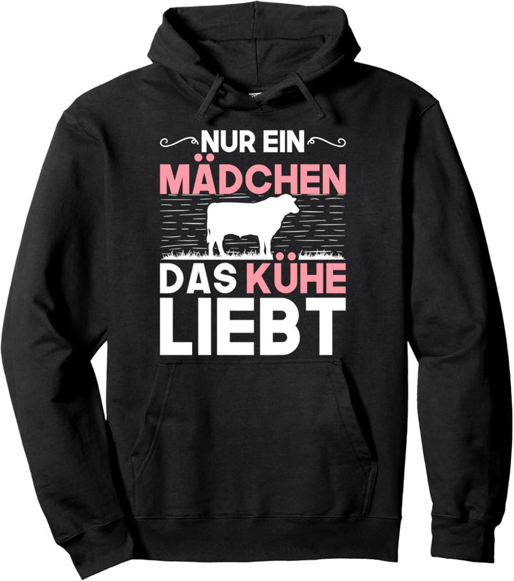 Mädchen Geschenkidee Bauernhof Tiere Kuh Pullover Hoodie