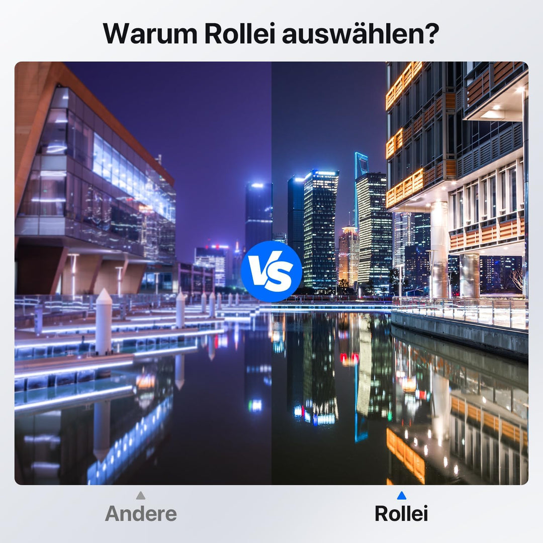 Rollei Astroklar Nachtlicht Light Pollution Filter – 52mm Rundfilter Stadtlicht-Filter geeignet für