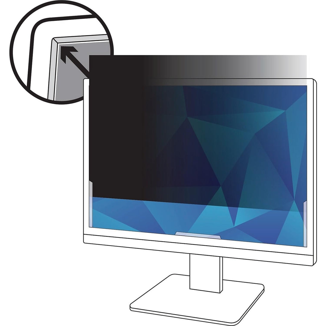3M PF24.0W9 Blickschutzfilter Standard für Desktops 61,0 cm Weit (entspricht 24,0" Weit), Kunststoff