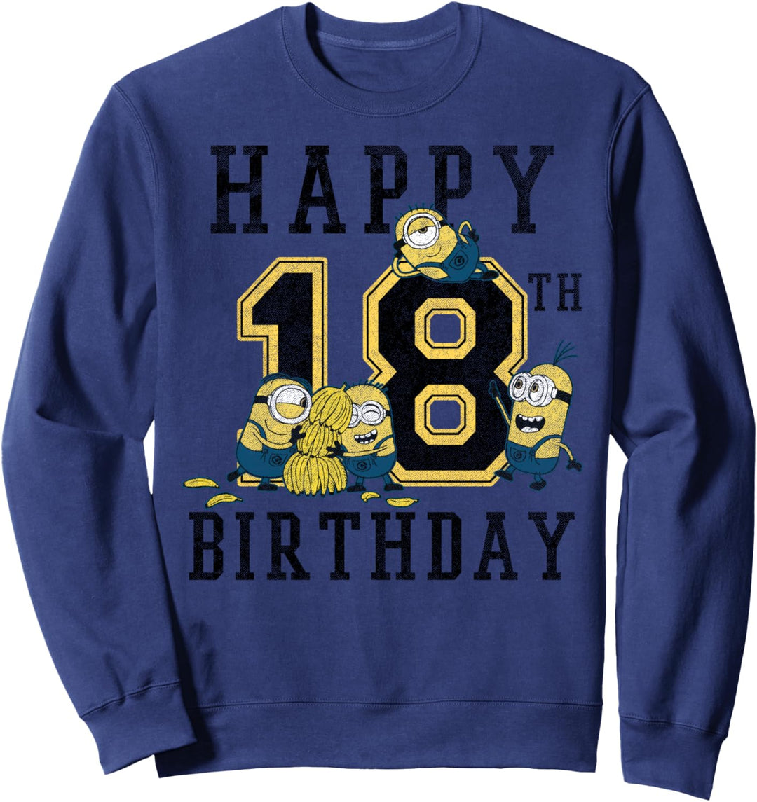 Despicable Me Minions Happy 18th Birthday Sweatshirt