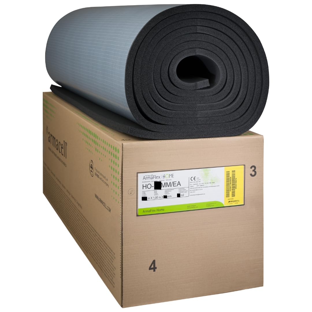ArmaFlex HOME Selbstklebende Isoliermatte 19mm - 1m x 1m Flexibler Elastomerschaum zur Wärme- & Scha