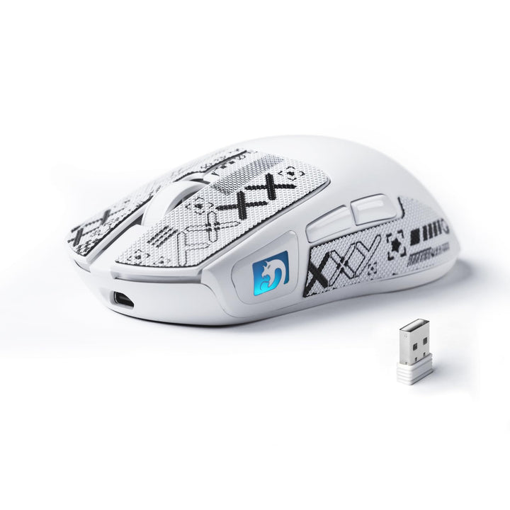 MAMBASNAKE M4 Ultra-Leichte Kabellose Gaming-Maus, 53g, PAW3311 Sensor, 24000 DPI, Tri-Mode Bluetoot