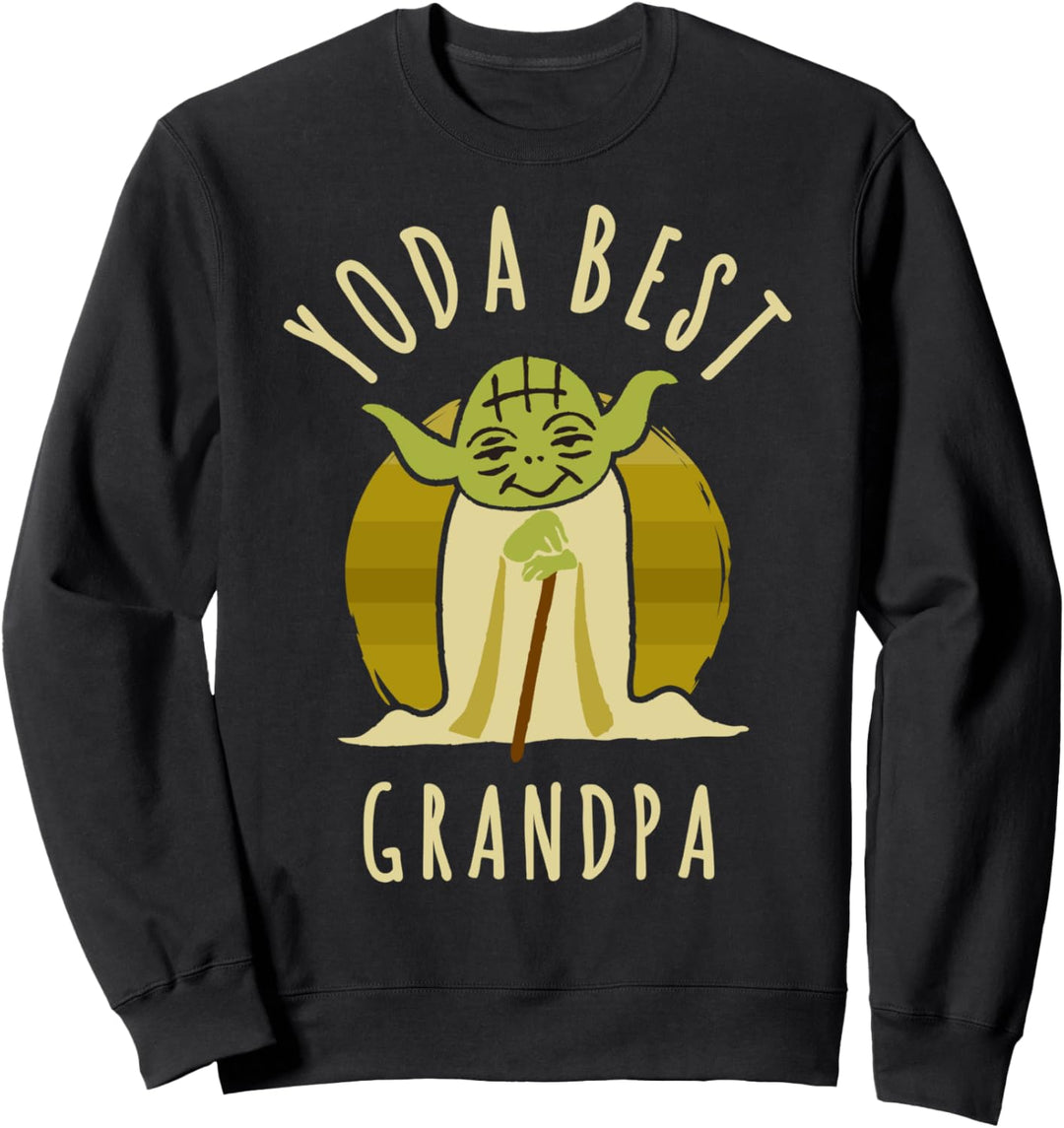 Star Wars Yoda Best Grandpa Cartoon Yoda Sweatshirt