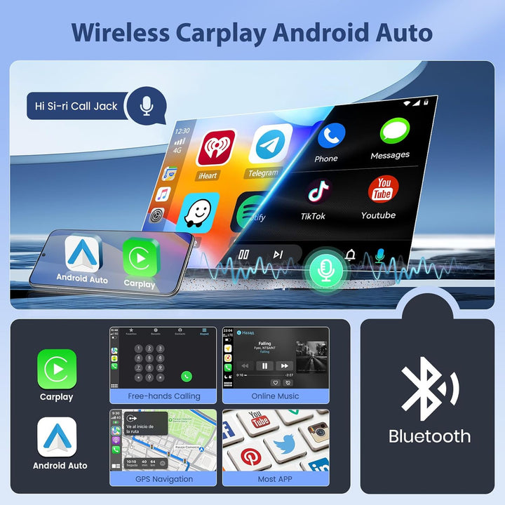 Hikity [4+64G] Android 15 Autoradio für FIAT Punto 2005-2009 /Linea 2007-2011 Bildschrim 7” IPS Radi