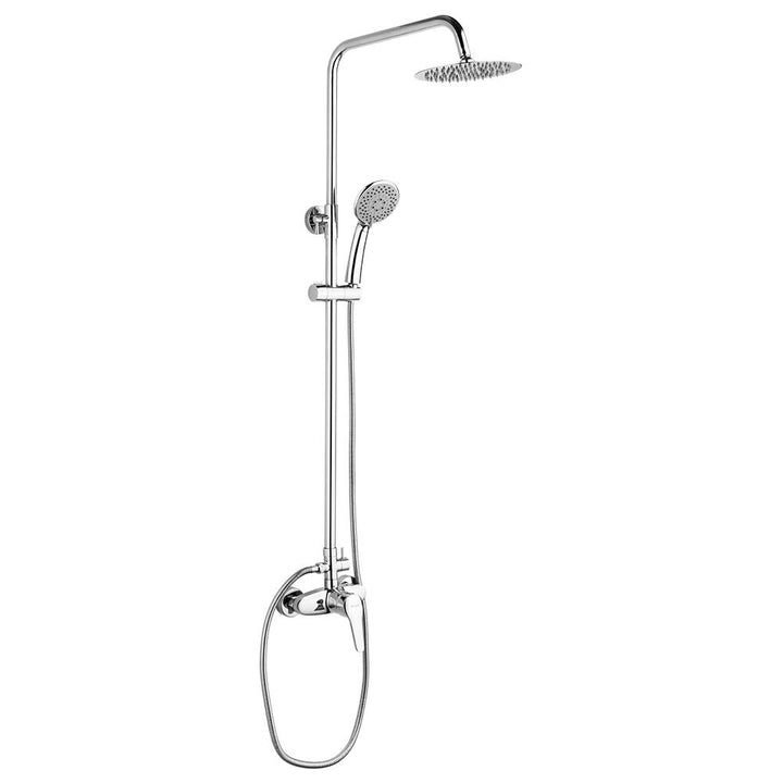 Ibergrif Roma, Duschsystem mit Regendusche, Brauseschlauch, Handbrause, Brausehalter, Duschstange, C