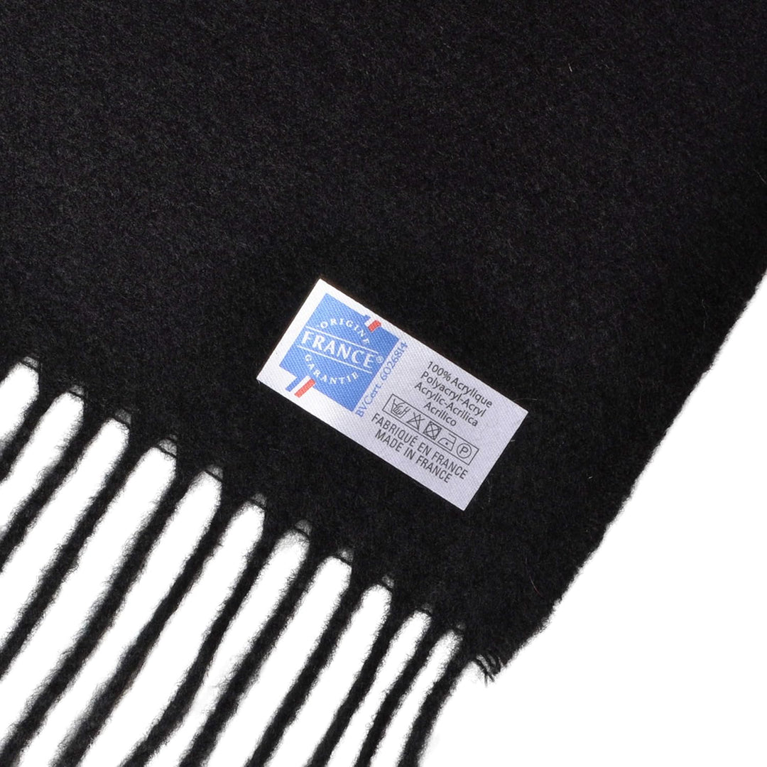 Toutacoo, Grosser Poncho mit Fransen - Damen - 01-schwarz, 01-schwarz