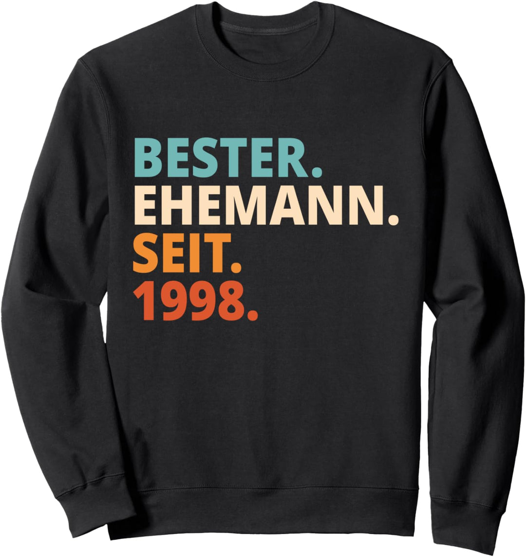 Bester Ehemann Seit 1998 24. Hochzeitstag Sweatshirt