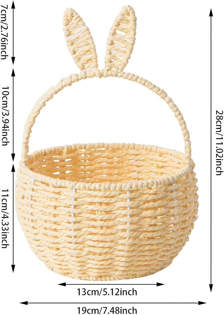 Osterkörbchen Mit Henkel, Kinder Osternest Korb, Oster Geschenktüten, Ostertüten Aufbewahrung Osterg
