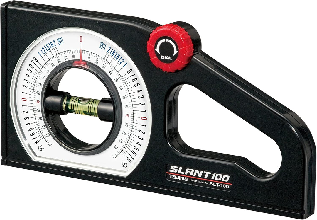 Tajima Winkelmesser, 1 Stück, TAJ-40831 SLT100, schlagfestes Kunststoffgehäuse, SLT100, schlagfestes