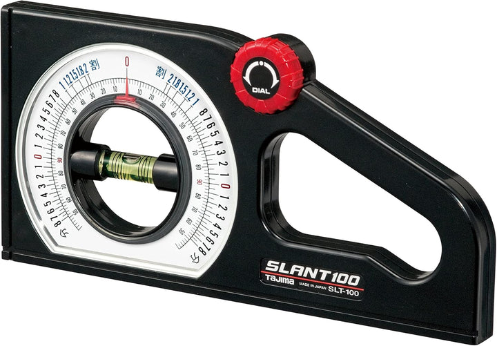 Tajima Winkelmesser, 1 Stück, TAJ-40831 SLT100, schlagfestes Kunststoffgehäuse, SLT100, schlagfestes