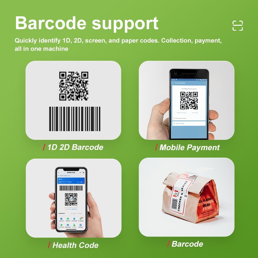 Yanzeo Desktop Barcode Scanner Hochgeschwindigkeit Automatisch 1D/2D Hände kostenloser Barcode -Lese