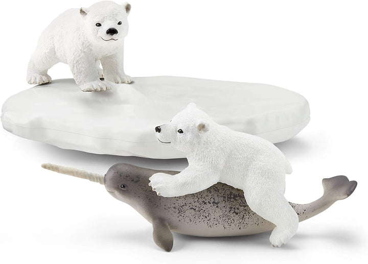 SCHLEICH 42531 Eisbären-Rutschpartie, für Kinder ab 3+ Jahren, WILD Life - Spielset FFP, FFP