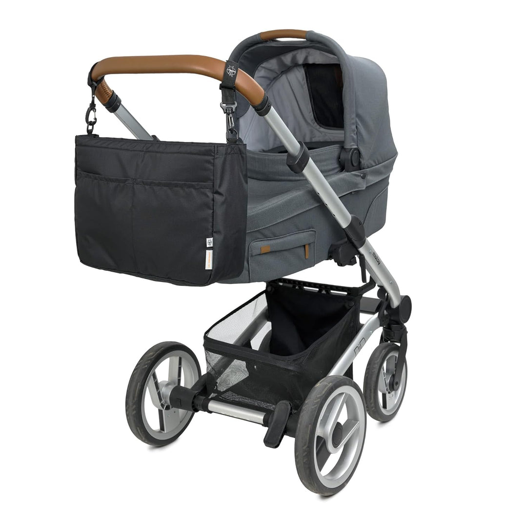 LÄSSIG Baby Kinderwagenorganizer Taschenorganizer inkl. Kinderwagenbefestigung und Schultergurt/Casu
