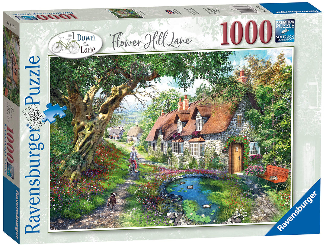 Ravensburger 10216777 Down The No.1 Flower Hill Lane 1000 Teile Puzzle für Erwachsene & Kinder ab 12