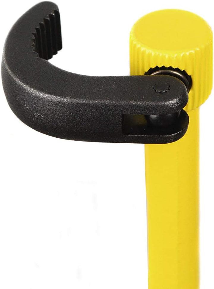 Stanley Standhahnschlüssel (grössenverstellbar, schwenkbarer Griff, gerändelter Haken, Chrom-Vanadiu