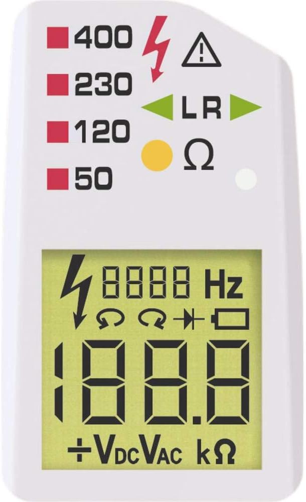 BENNING DUSPOL digital Digitaler True RMS Spannungsprüfer (Prüfart 2-polig, Spannungsmessbereich 1 V
