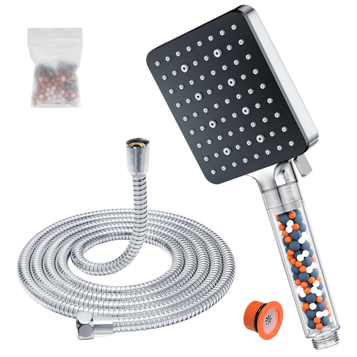 Duschkopf mit Schlauch 1.6M,YEAUPE PRO Wassersparend Handbrause Duschbrause mit Filter, Regendusche