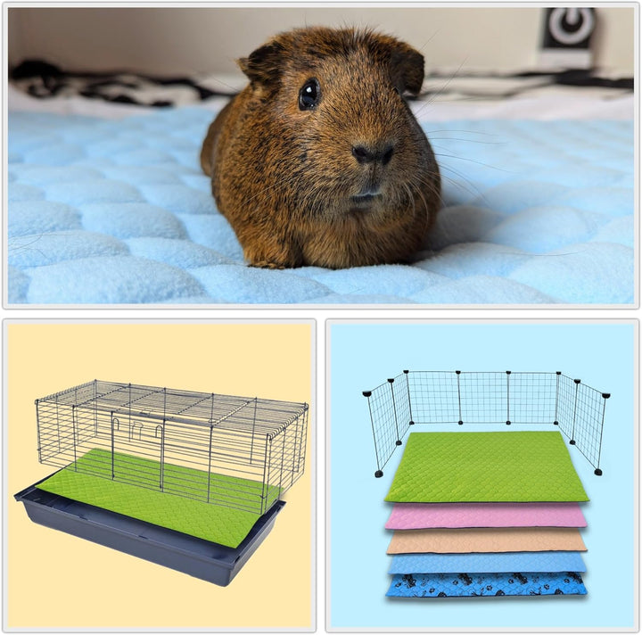 NEO SOLVO 2 Stück Käfigeinlage für Kaninchen und Meerschweinchen - perfekte Einstreu für Innenkäfige