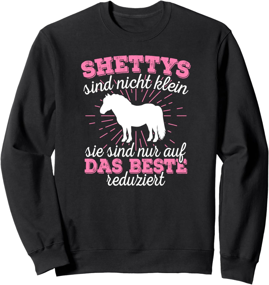 Shetty Shetland Pony Pferd Reiterin Damen Mädchen Geschenk Sweatshirt