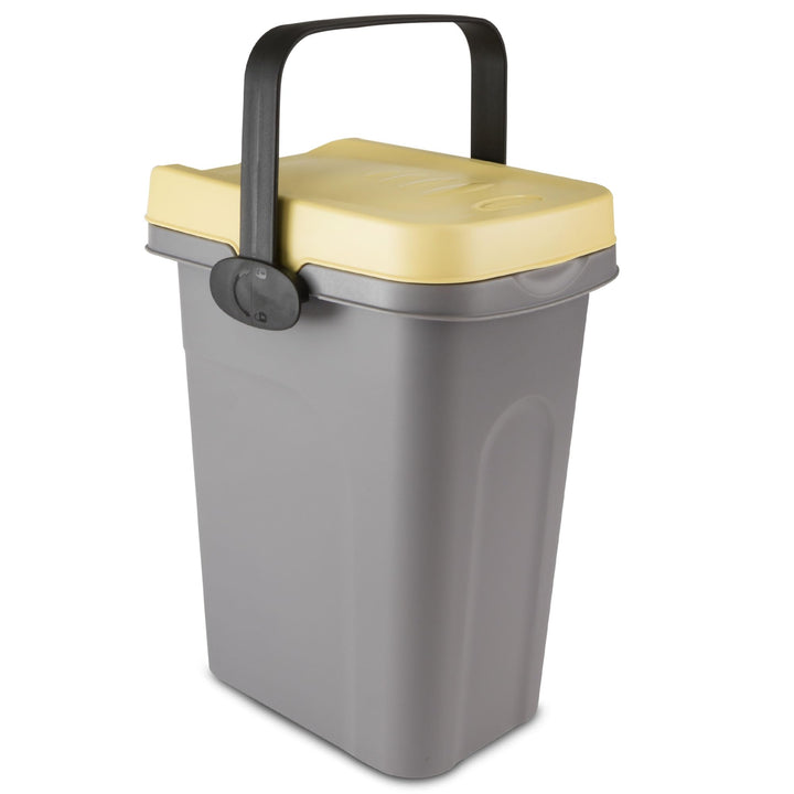 Windeleimer Geruchsdicht 7 Liter Gelb, Biomülleimer Verschliessbar, Bio Mülleimer Klein, Komposteime