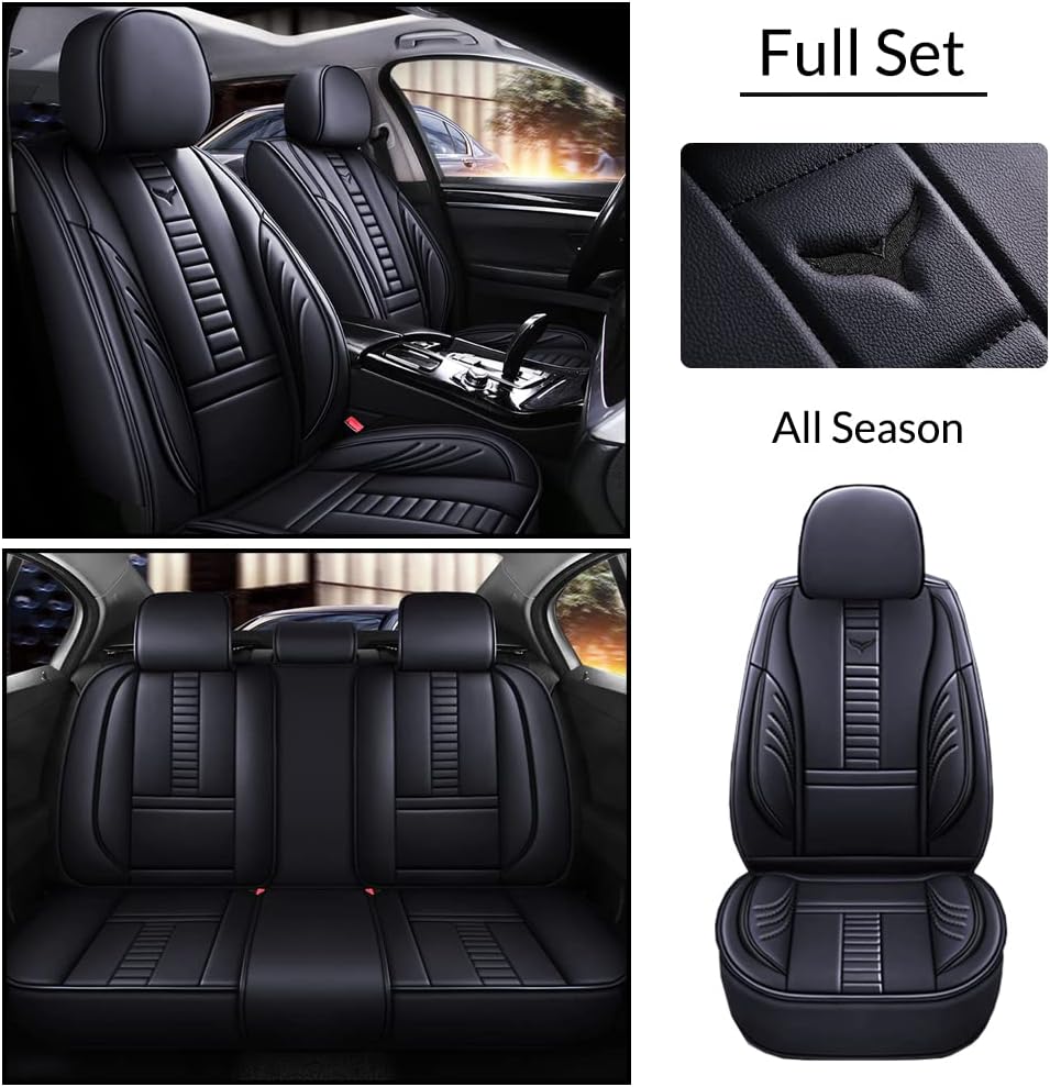 Pengchen 5-Sitzer Autositzbezug-Set, Vorne und Hinten Universal passend für Opel 2000-2023 95% Model