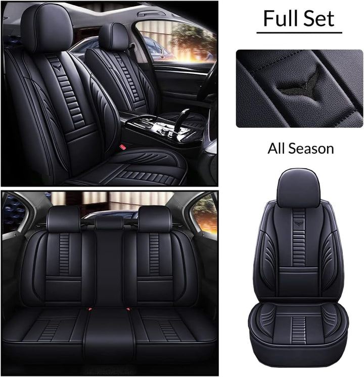 Pengchen 5-Sitzer Autositzbezug-Set, Vorne und Hinten Universal passend für Opel 2000-2023 95% Model