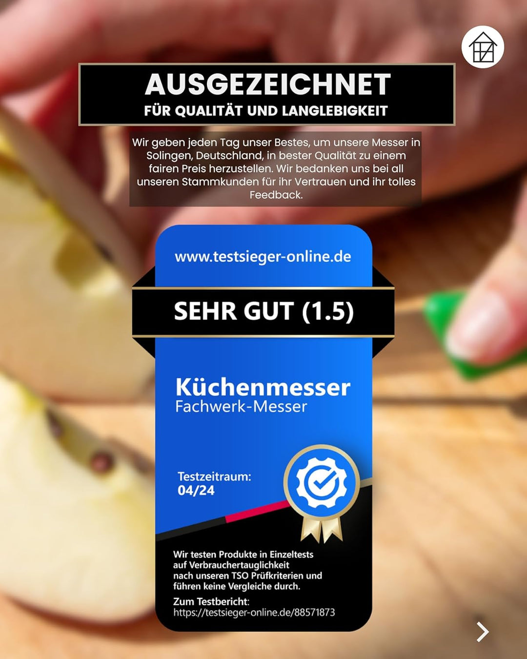 Küchenmesser 4er Set Schälmesser Gemüsemesser 7,5 cm Klingenlänge Solinger Qualität Rot 4er-Set Gera