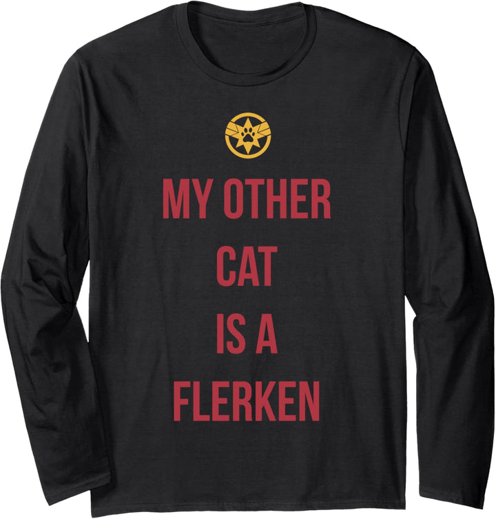 Marvel Captain Marvel My Other Cat Is A Flerken Langarmshirt