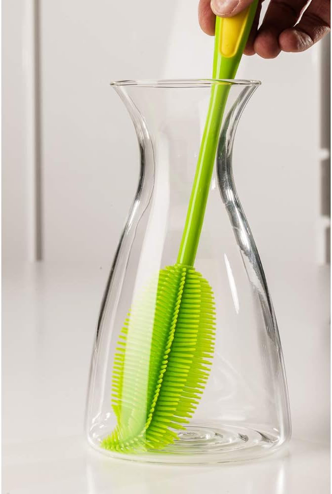 Kochblume Flaschenbürste 36cm | Premium-Silikon &amp; BPA frei| Hitzbeständig | Spülmaschinenfest | Für